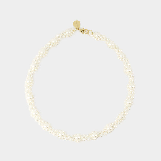 Crystal Daisy Necklace - Simone Rocha - Polyester - Pearl