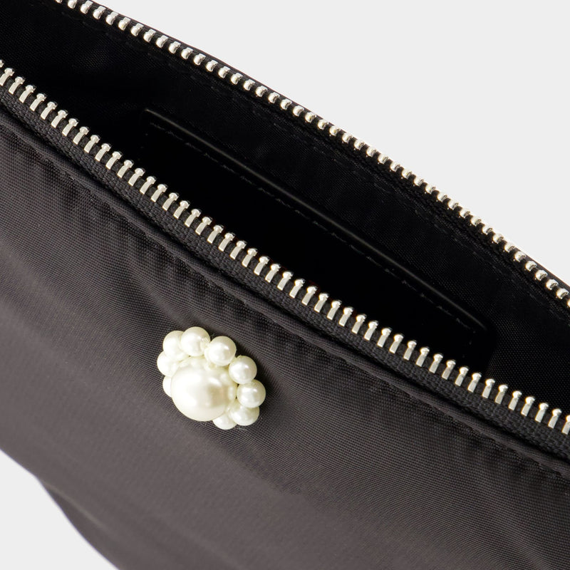 Daisy Shoulder Bag  - Simone Rocha - Polyester - Black