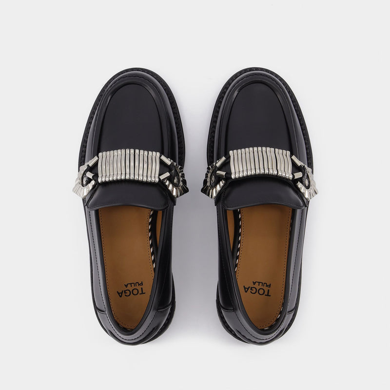 Loafers in Black Leather