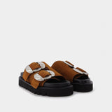 Sandals in Brown Suede