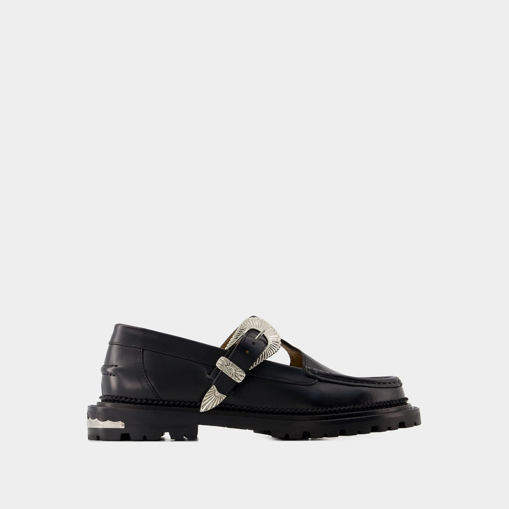 Aj1249 Flat Shoes - Toga Virilis - Black - Leather Toga Virilis Aj1249 Flat Shoes - - Black - Leather | ModeSens main image 2