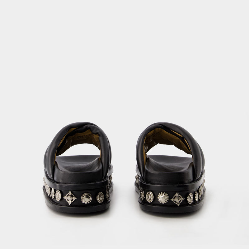 Aj1281 Sandals - Toga Pulla - Leather - Black