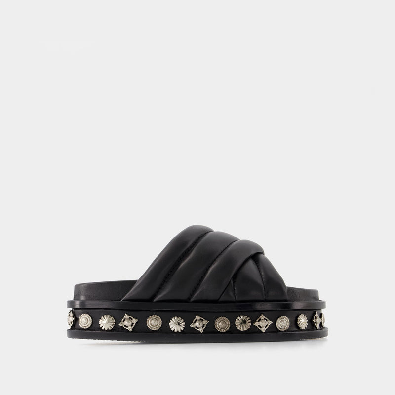Aj1281 Sandals - Toga Pulla - Leather - Black