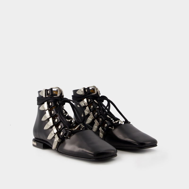 Aj1284 Ankle Boots - Toga Pulla - Leather - Black