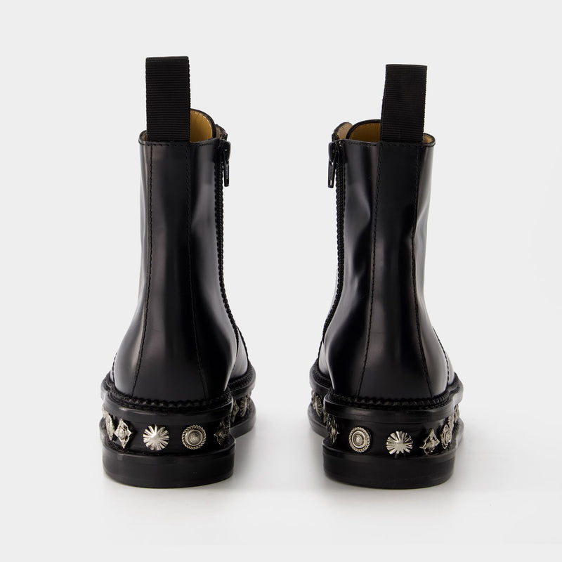 TOGA PULLA Black Lace-Up Boots · VERGLE