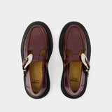 Aj1278 Loafers - Toga Pulla - Leather - Burgundy