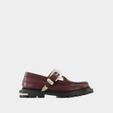 Aj1278 Loafers - Toga Pulla - Leather - Burgundy