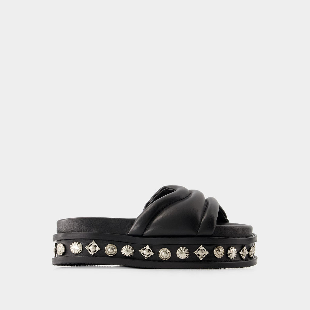 サンダル・ミュール TOGA Aj1329 Sandals - Toga Pulla - Leather - Black 5603534133104_MAIN_b7b059004d_