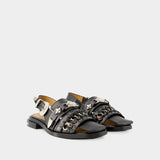 サンダル・ミュール TOGA Aj1312 Sandals - Toga Pulla - Leather - Black Aj1312 Sandals - Toga Pulla - Leather - Black
