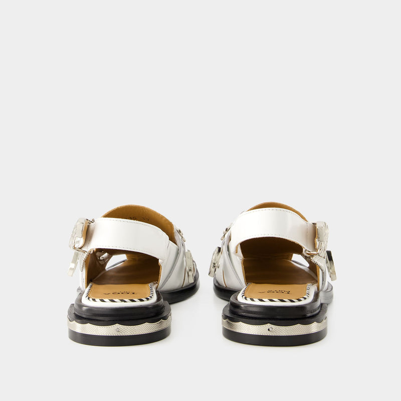 Aj1312 Sandals - Toga Pulla - Leather - White