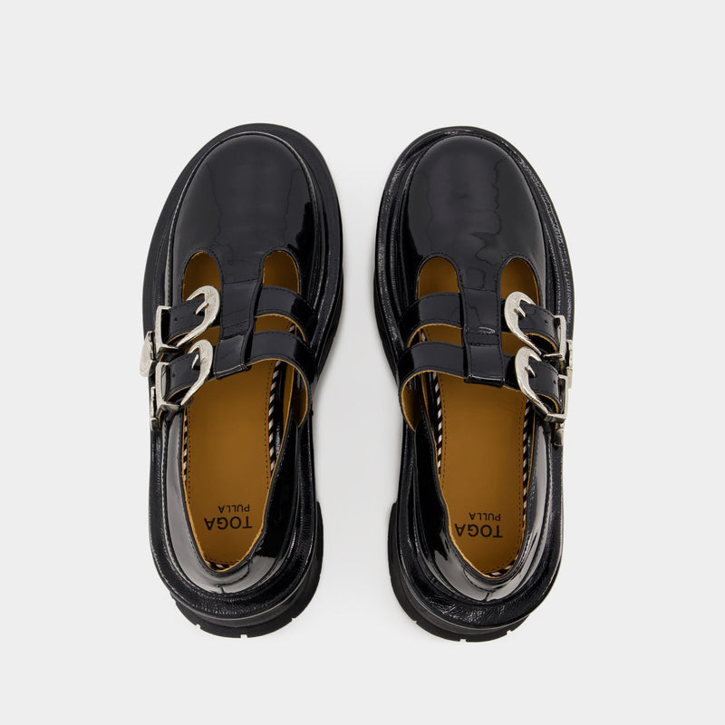 Aj1316 Loafers - Toga Pulla - Leather - Black