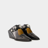 Aj1307 Sandals - Toga Pulla - Leather - Black