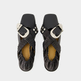 Aj928 Sandals - Toga Pulla - Leather - Black