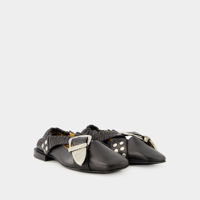 Aj928 Sandals - Toga Pulla - Leather - Black