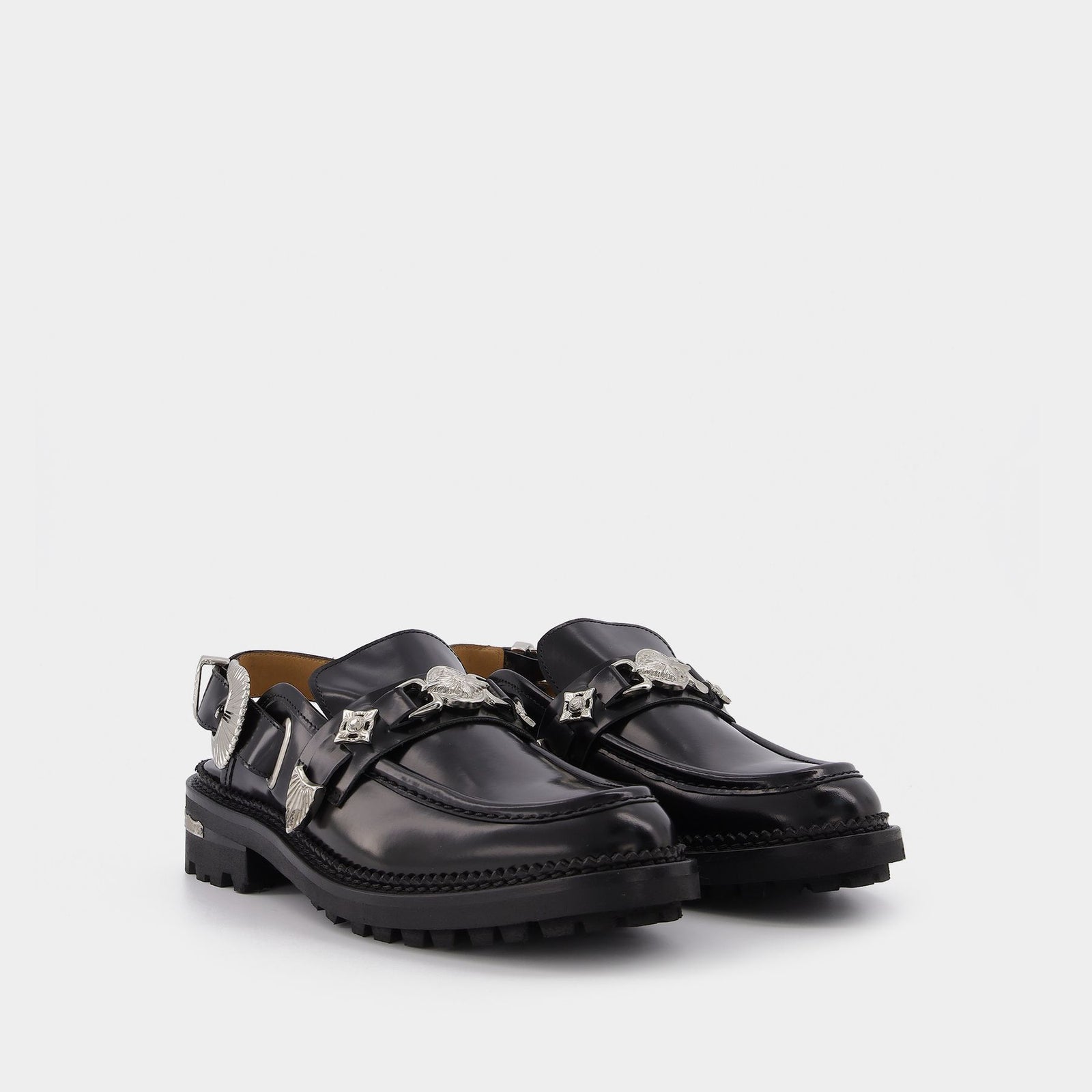 【TOGA PULLA】 AJ1382 CamelSquareMetalLoafer02-