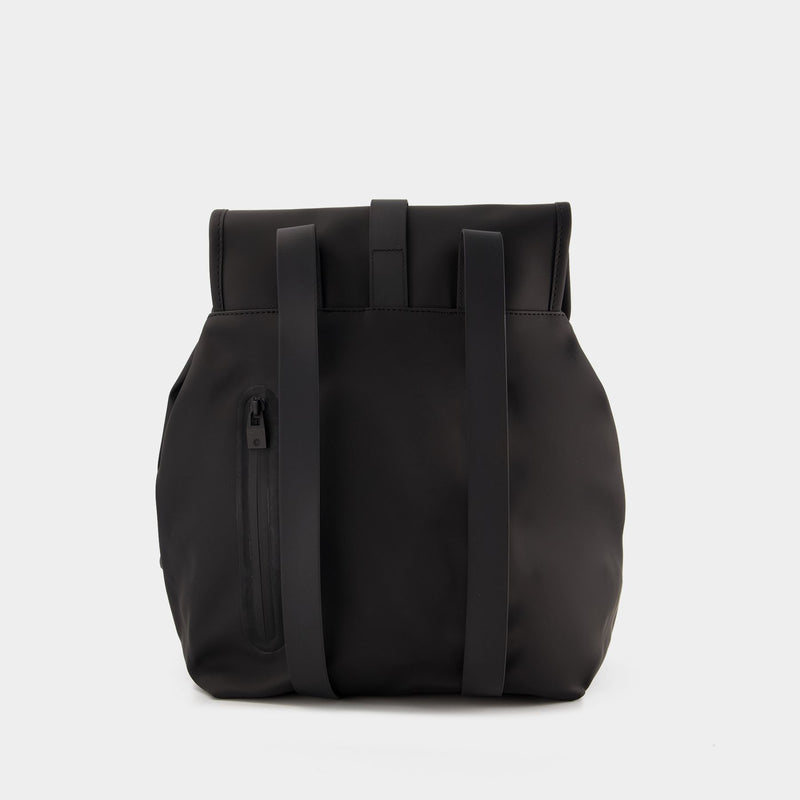 Bucket Backpack - Rains - Synthetic - Black