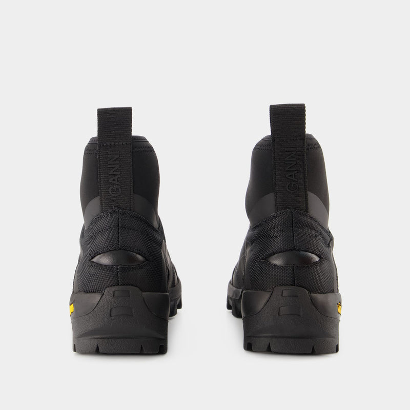 Performance Sneakers - Ganni - Black - Polyester