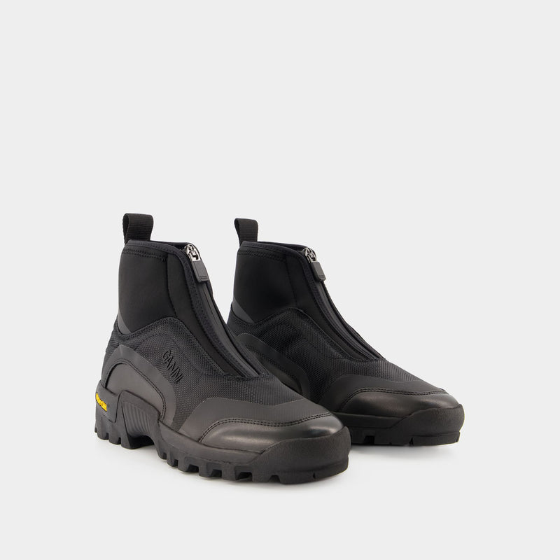 Performance Sneakers - Ganni - Black - Polyester