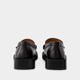 Rhinestone Loafers - Ganni - Leather - Black