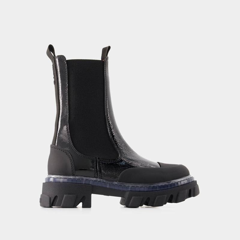 Biker Boots Ganni Black Boots Ganni Mid Shaft Biker Boots NWT