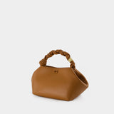 Bou Crossbody bag - Ganni - Leather - Brown