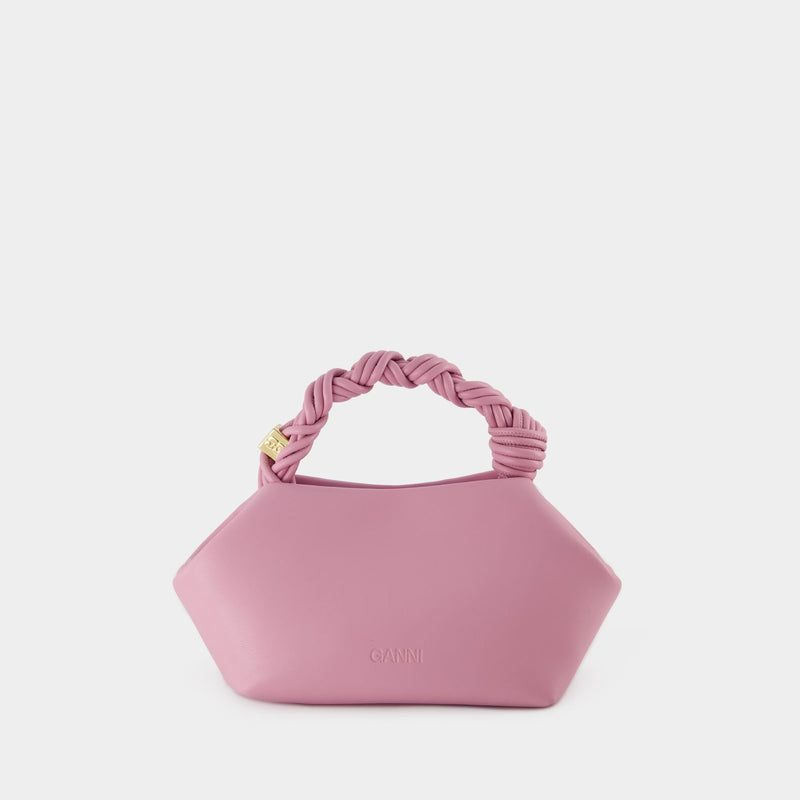 Bou Crossbody Bag - Ganni - Leather - Pink