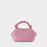 Bou Crossbody Bag - Ganni - Leather - Pink