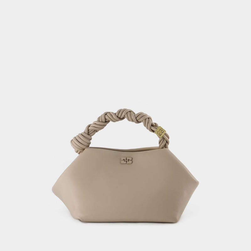 Bou Crossbody Bag - Ganni - Leather - Beige