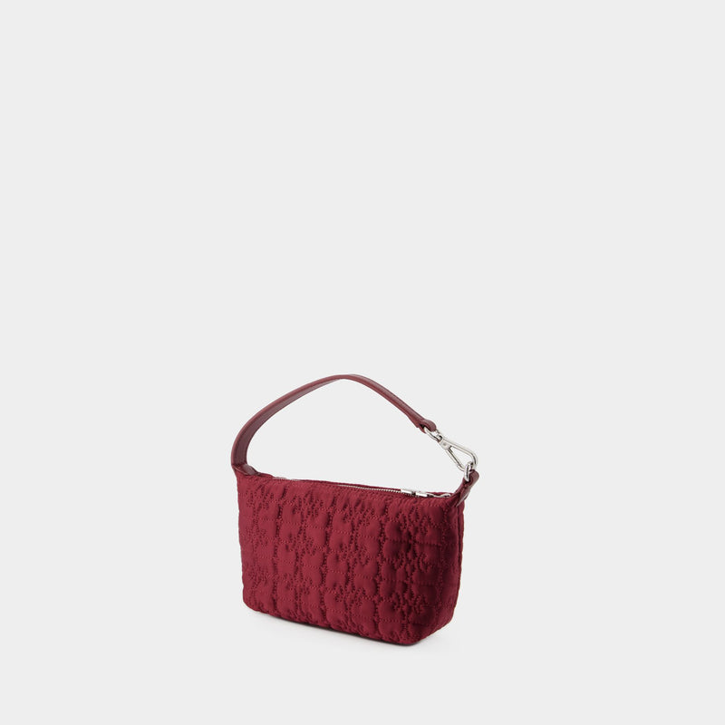 Butterfly Small Bag - Ganni - Synthetic - Burgundy