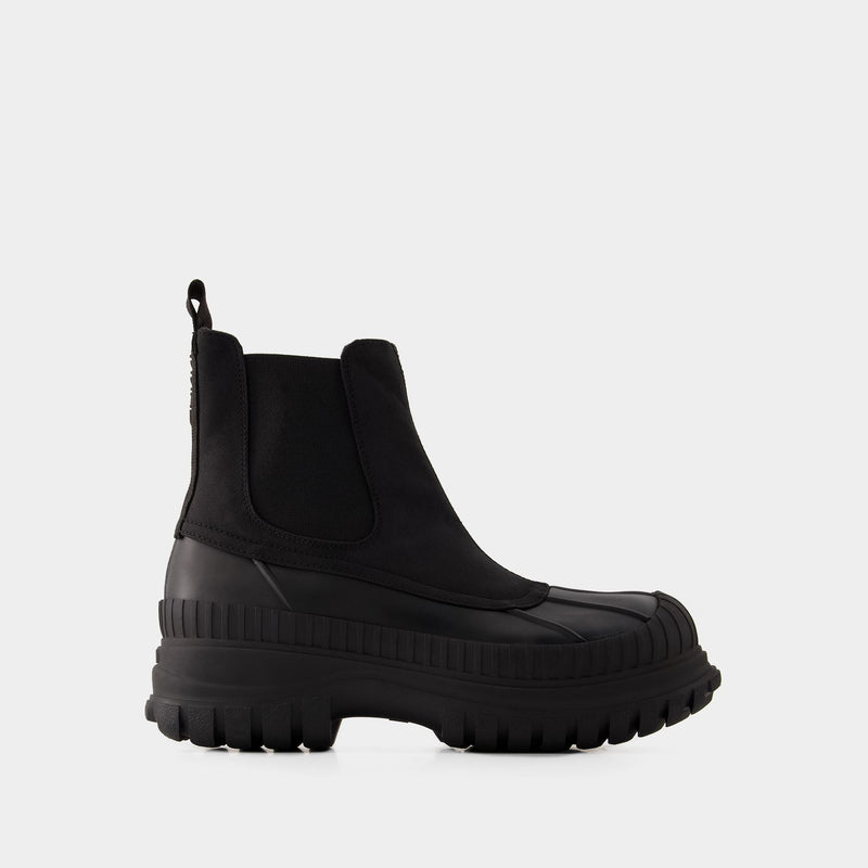 Outdoor Chelsea Boots - Ganni - Rubber - Black