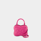 Butterfly Small Crossbody - Ganni - Leather - Pink