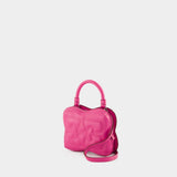 Butterfly Small Crossbody - Ganni - Leather - Pink