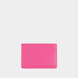 Ganni Bou Card Holder - Ganni - Leather - Pink