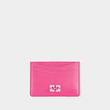 Ganni Bou Card Holder - Ganni - Leather - Pink