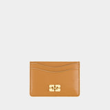 Ganni Bou Card Holder - Ganni - Leather - Brown