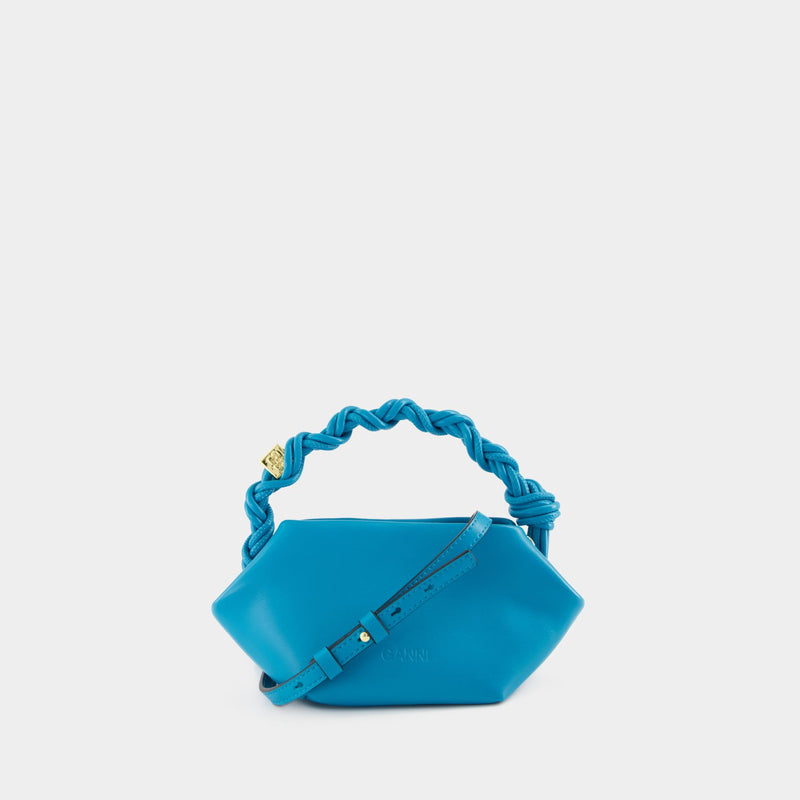 Ganni Bou Mini Crossbody - Ganni - Leather - Blue