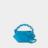 Ganni Bou Mini Crossbody - Ganni - Leather - Blue