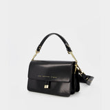 Shoulder Hobo Bag - Chylak - Black Glossy - Leather