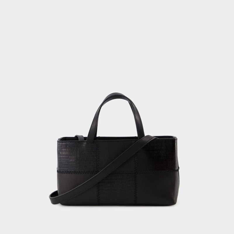 Patchwork Tote - Chylak - Leather - Black