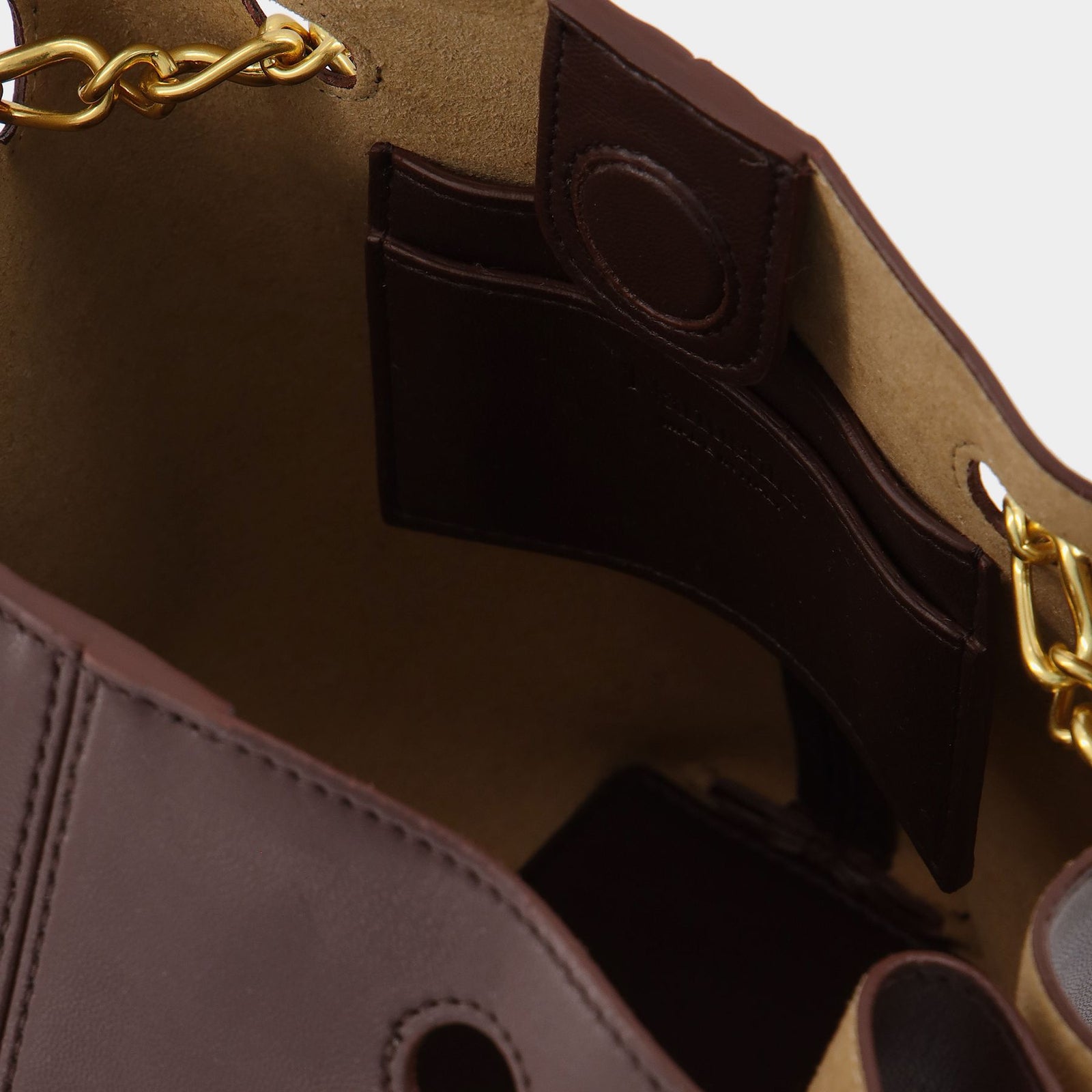 ハンドバッグ The Gather Bucket Bag in Brown Vegan Leather The Gather Bucket Bag in Brown Vegan Leather