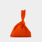 Jen Bag in Orange Satin
