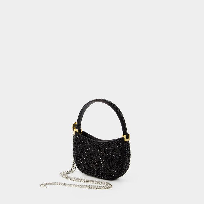 Micro Vesna Crystal Hobo Bag - Magda Butrym - Cristal - Black