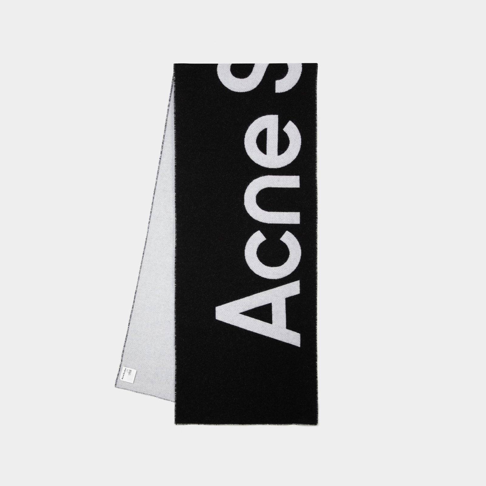 Scarf - Acne Studios - Black/White - Wool