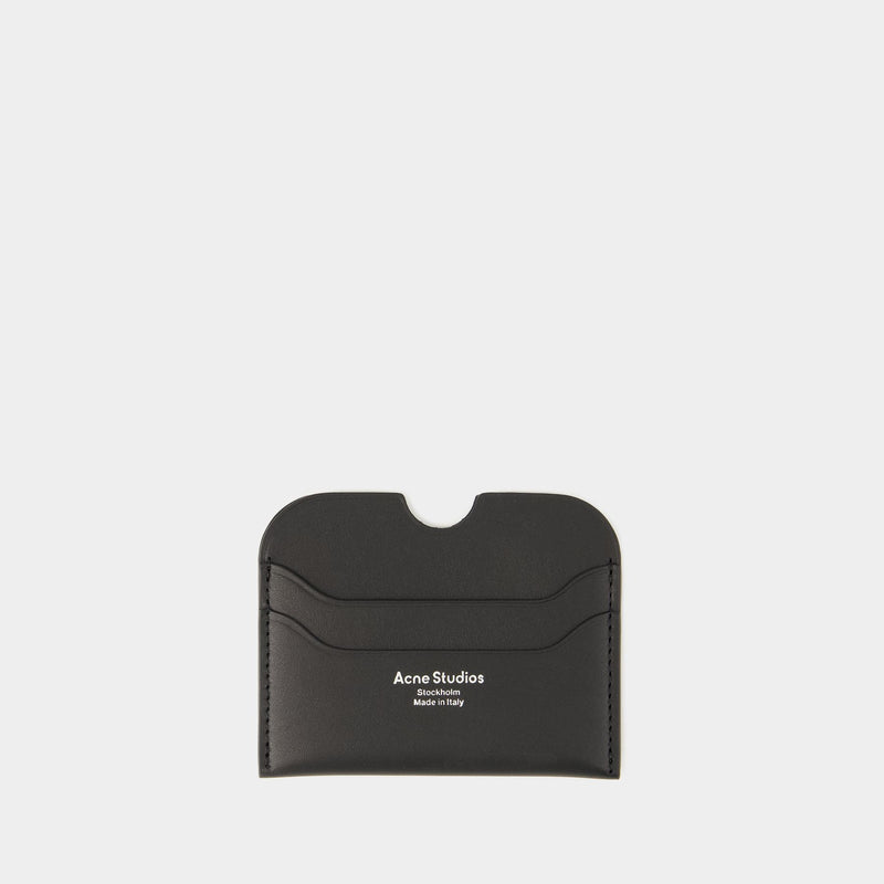 Elmas Large S Card Holder - Acne Studios - Leather - Black