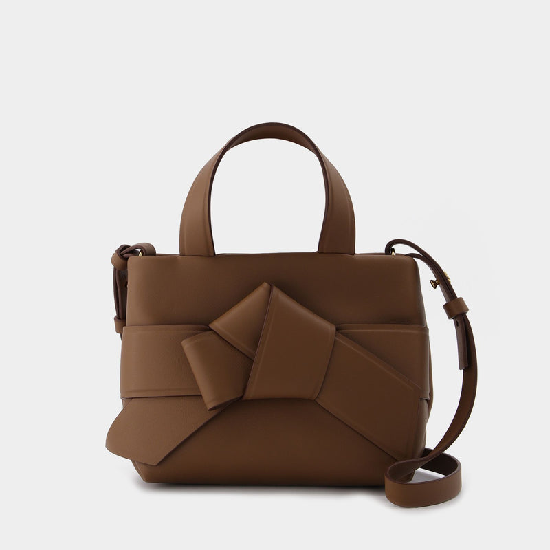 Micro knotted leather tote