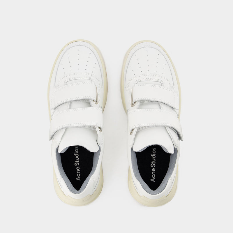 Acne Studios White Tumbled Rockaway Sneakers – BlackSkinny