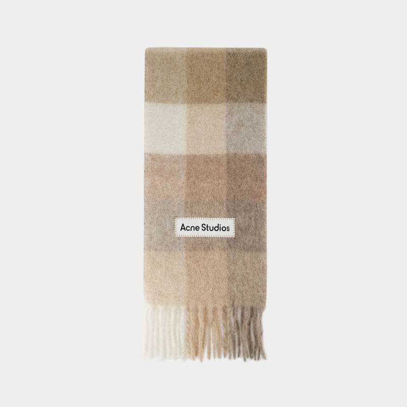 Scarf - Acne Studios - White/Beige - Alpaga