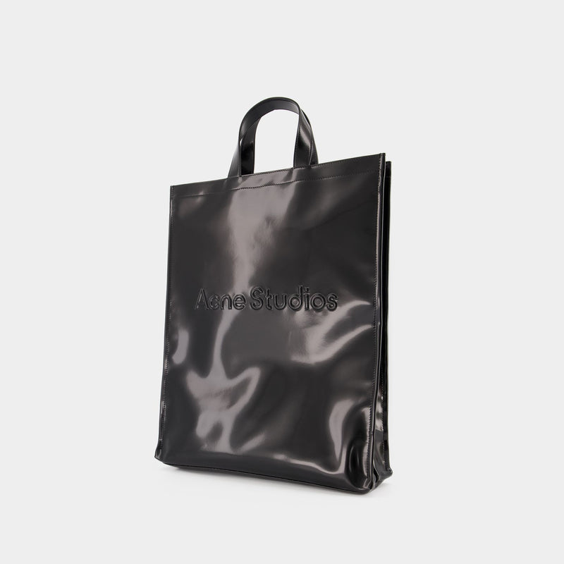 Logo Ns Tote Bag - Acne Studios -  Black - Cotton