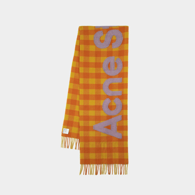 Veda Scarf - Acne Studios - Wool - Orange/Purple