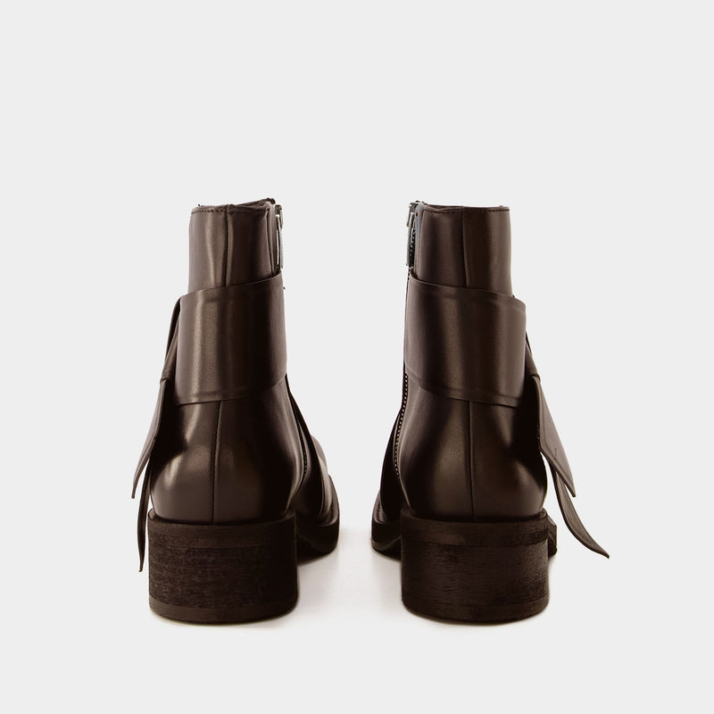 Musubi W Boots - Acne Studios - Leather - Dark Brown